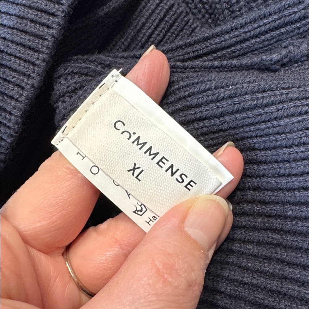 Commense Navy Knit Sweater Vest - Picture 6 of 7
